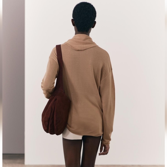 BNWT! Zara suede crossbody bag ( leather/ cow& goat) - Picture 11 of 12